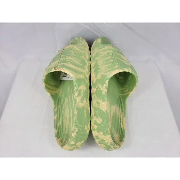 Adidas Adilette 22 'Magic Lime Desert Sand' Slides Sandals Mens Size 11 GY1597 - Picture 10 of 11